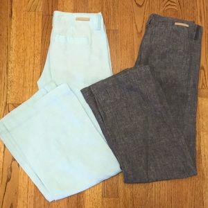 Anthro Pilcro and Letterpress Linen Pants
